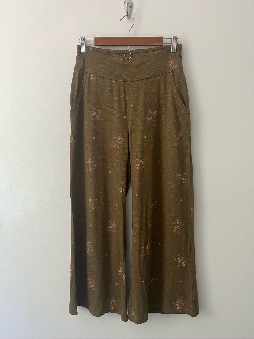 Toad & Co Chaka Wide Leg Pull On Pants Floral Stretch Boho Hippie Small - Picture 2 of 12